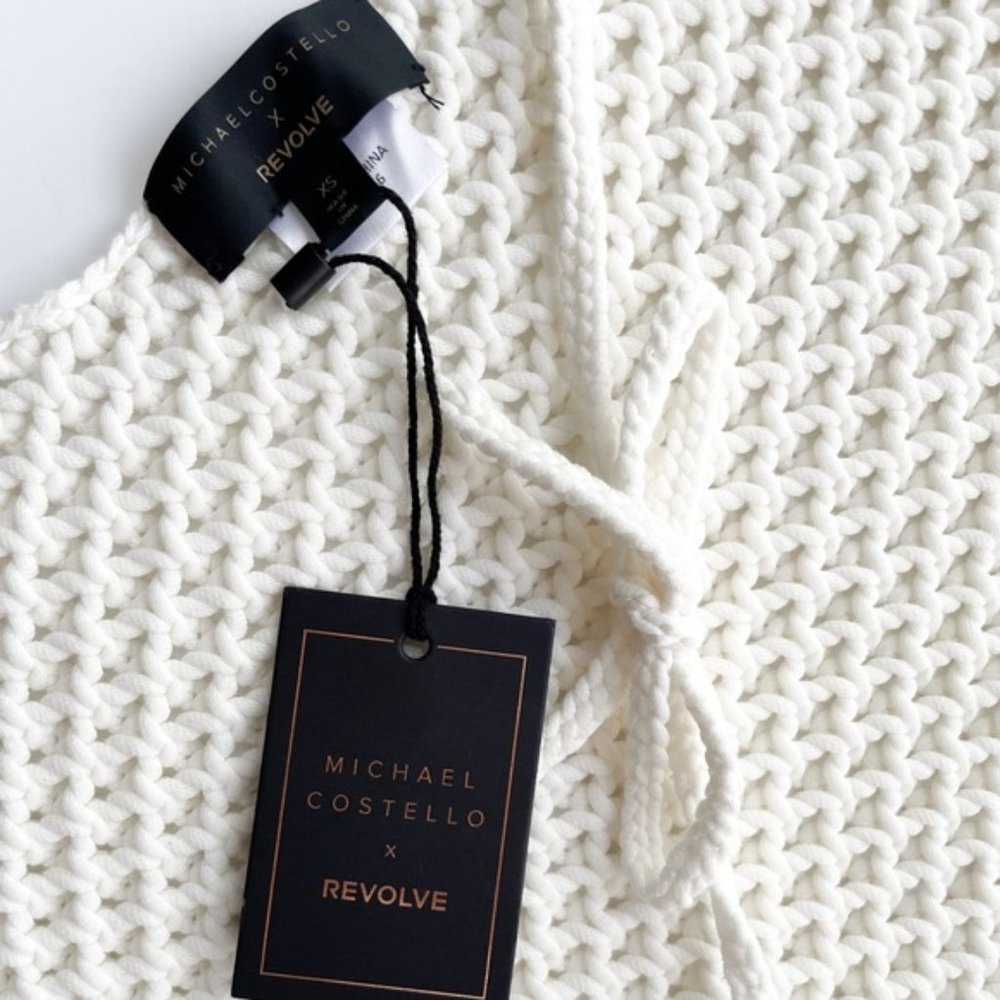 Michael Costello X REVOLVE Magdala Top (White) NWT
